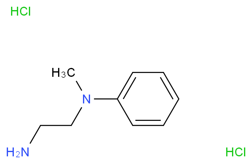 N-(2-aminoethyl)-N-methyl-N-phenylamine dihydrochloride_分子结构_CAS_1664-39-7)