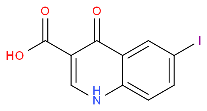 6-iodo-4-oxo-1,4-dihydroquinoline-3-carboxylic acid_分子结构_CAS_)