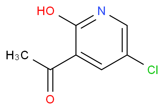 1-(5-chloro-2-hydroxypyridin-3-yl)ethan-1-one_分子结构_CAS_1260663-14-6