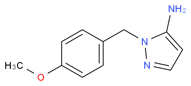 2-(4-Methoxy-benzyl)-2H-pyrazol-3-ylamine_分子结构_CAS_3528-45-8)