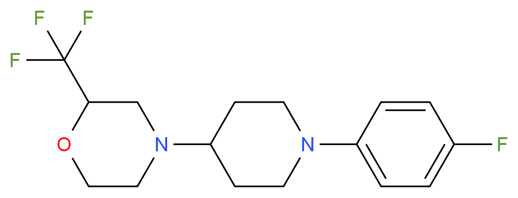 4-[1-(4-fluorophenyl)piperidin-4-yl]-2-(trifluoromethyl)morpholine_分子结构_CAS_)