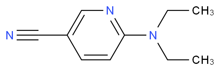 6-(diethylamino)pyridine-3-carbonitrile_分子结构_CAS_)