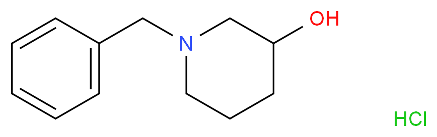 1-苄基-3-哌啶醇 盐酸盐_分子结构_CAS_105973-51-1)