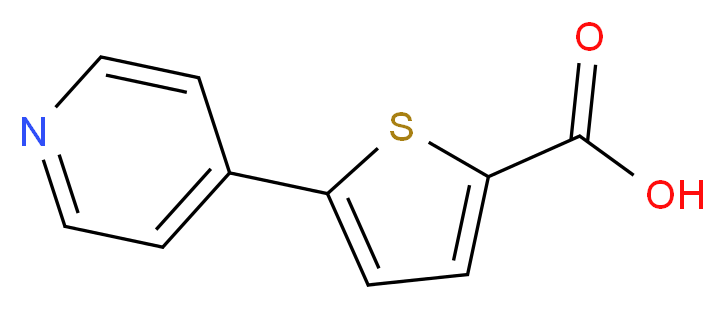 5-pyrid-4-ylthiophene-2-carboxylic acid_分子结构_CAS_216867-32-2)