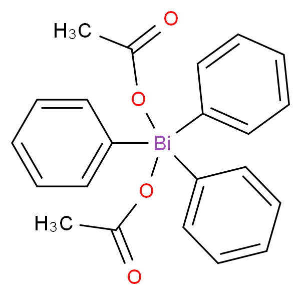 (acetyloxy)triphenylbismuthanyl acetate_分子结构_CAS_7239-60-3