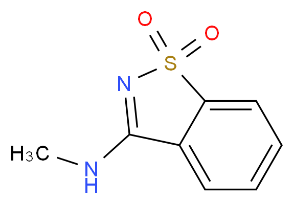 N-methyl-1,2-benzisothiazol-3-amine 1,1-dioxide_分子结构_CAS_7677-47-6)