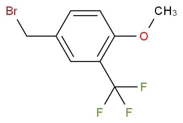 4-甲氧基-3-三氟甲基溴苄_分子结构_CAS_261951-89-7)