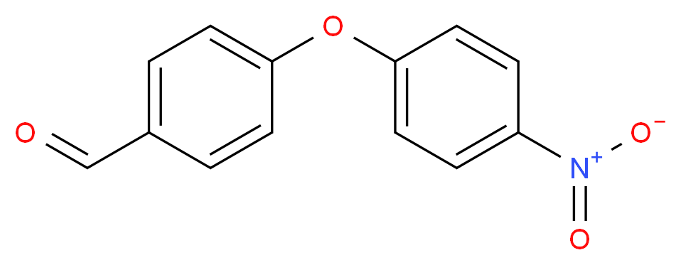 4-(4-硝基苯氧基)苯甲醛_分子结构_CAS_50961-54-1)