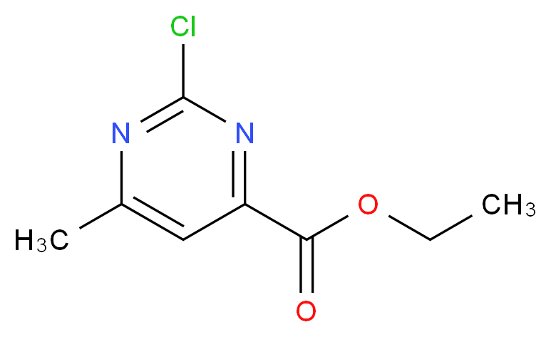 Ethyl 2-chloro-6-methylpyrimidine-4-carboxylate_分子结构_CAS_265328-14-1)