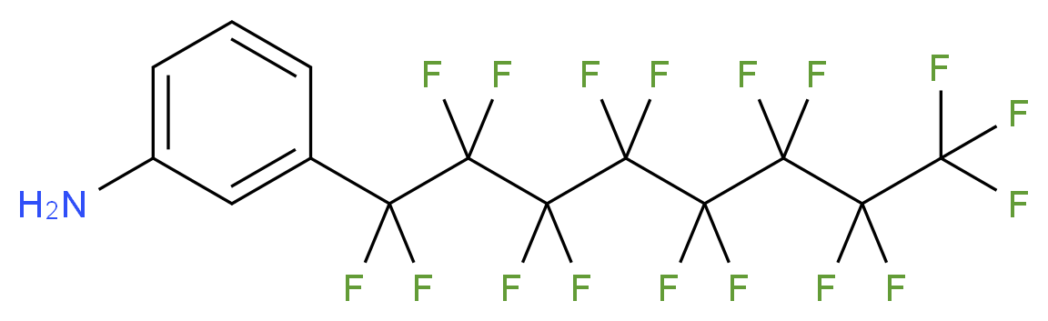 3-(heptadecafluorooctyl)aniline_分子结构_CAS_119489-67-7