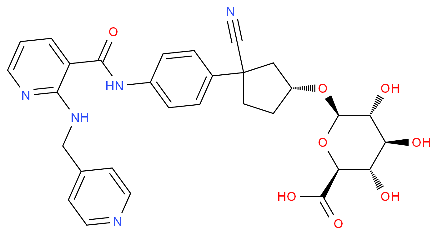 rac cis-3-Hydroxy Apatinib 3-O-β-D-Glucuronide_分子结构_CAS_1376331-61-1)