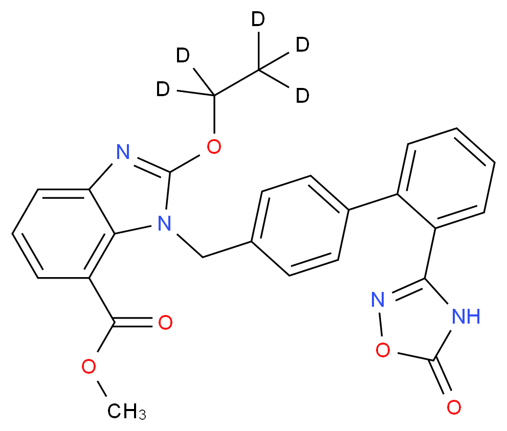 Azilsartan-d5 Methyl Ester_分子结构_CAS_)