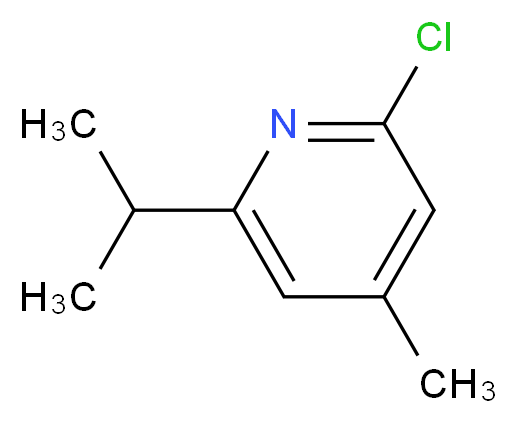 2-CHLORO-6-ISOPROPYL-4-METHYLPYRIDINE_分子结构_CAS_1196153-36-2)