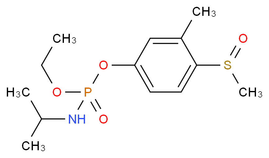 [ethoxy(4-methanesulfinyl-3-methylphenoxy)phosphoryl](propan-2-yl)amine_分子结构_CAS_31972-43-7