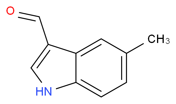 5-Methyl-1H-indole-3-carbaldehyde_分子结构_CAS_)