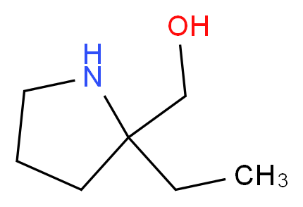 (2-ethylpyrrolidin-2-yl)methanol_分子结构_CAS_1205749-92-3