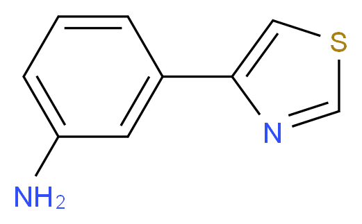 3-(1,3-Thiazol-4-yl)aniline_分子结构_CAS_134812-28-5)