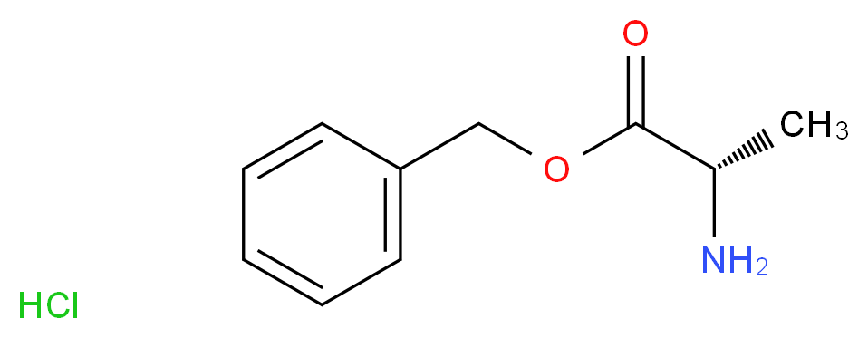 L-Alanine Benzyl Ester Hydrochloride_分子结构_CAS_5557-83-5)