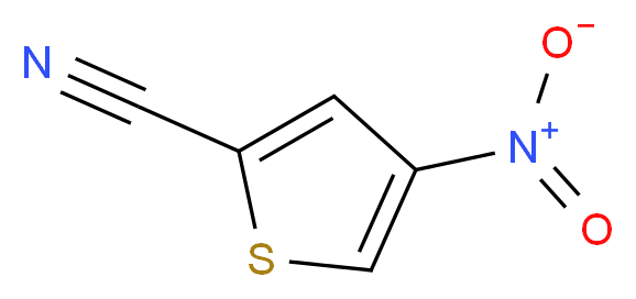 4-nitrothiophene-2-carbonitrile_分子结构_CAS_42137-24-6