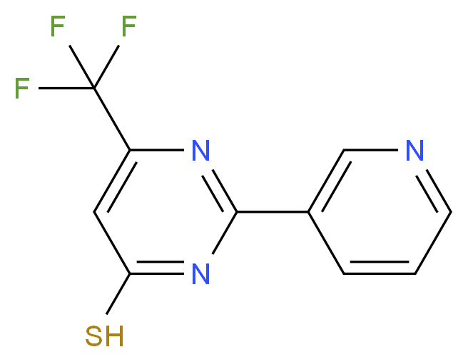 4-Mercapto-2-(pyrid-3-yl)-6-(trifluoromethyl)pyrimidine_分子结构_CAS_)