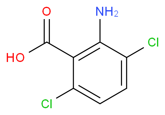 2-Amino-3,6-dichlorobenzoic acid_分子结构_CAS_3032-32-4)