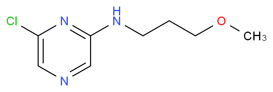 6-chloro-N-(3-methoxypropyl)pyrazin-2-amine_分子结构_CAS_941294-49-1