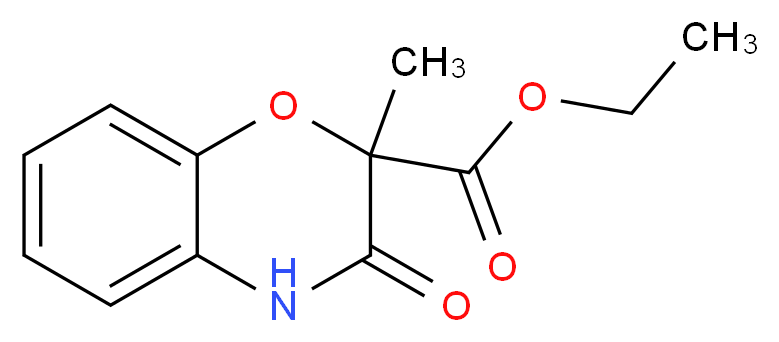 Ethyl 2-methyl-3-oxo-3,4-dihydro-2H-1,4-benzoxazine-2-carboxylate_分子结构_CAS_)