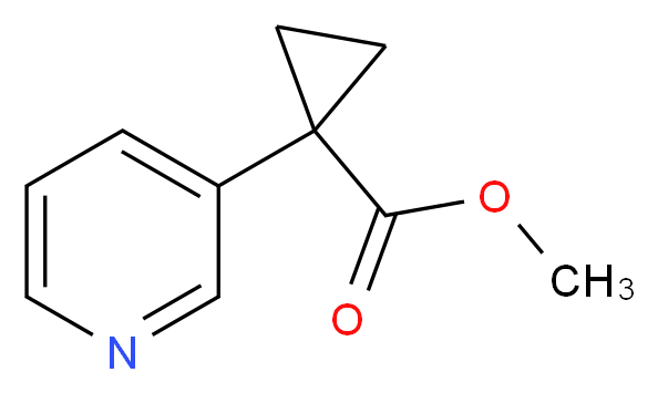 Methyl 1-(pyridin-3-yl)cyclopropanecarboxylate_分子结构_CAS_1354940-85-4)