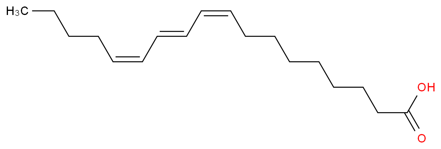 (9Z,11E,13Z)-octadeca-9,11,13-trienoic acid_分子结构_CAS_544-72-9