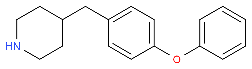 4-[(4-phenoxyphenyl)methyl]piperidine_分子结构_CAS_955315-01-2