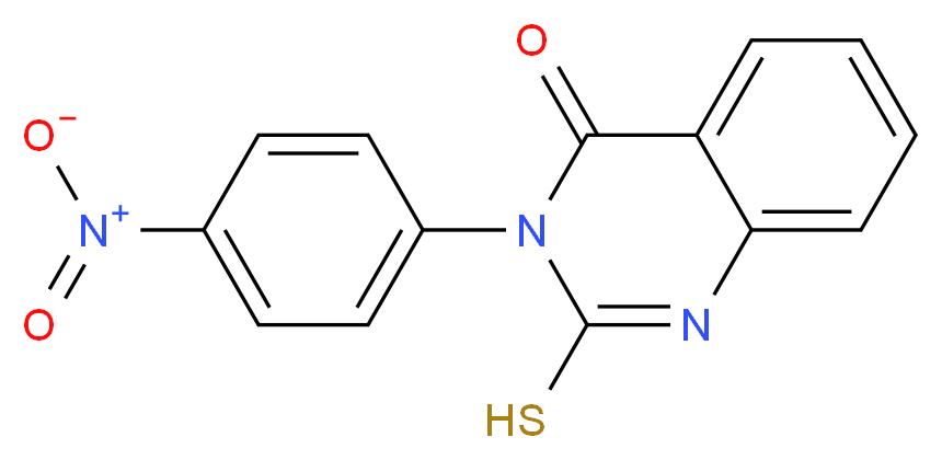3-(4-nitrophenyl)-2-sulfanyl-3,4-dihydroquinazolin-4-one_分子结构_CAS_72176-80-8