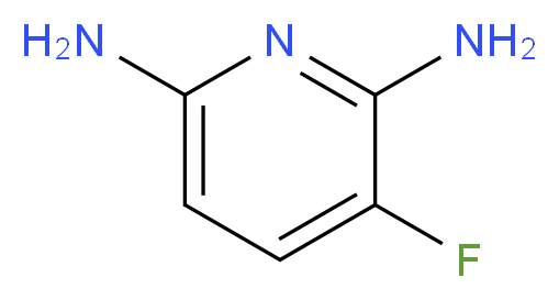 3-Fluoropyridine-2,6-diamine_分子结构_CAS_960138-28-7)