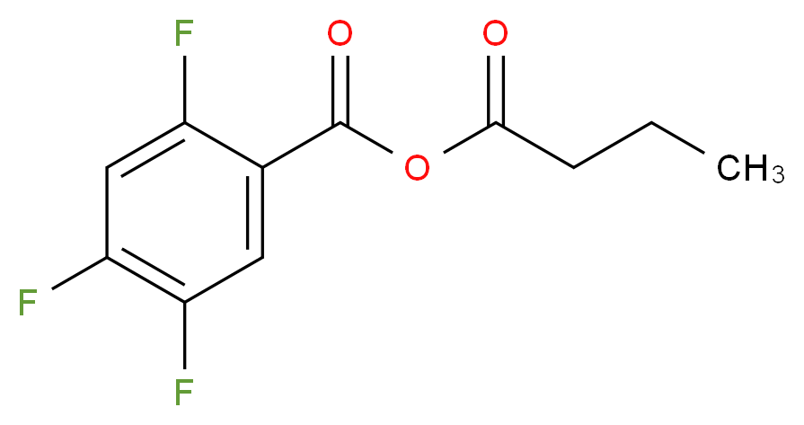 2,4,5-trifluorobenzoyl butanoate_分子结构_CAS_98349-24-7