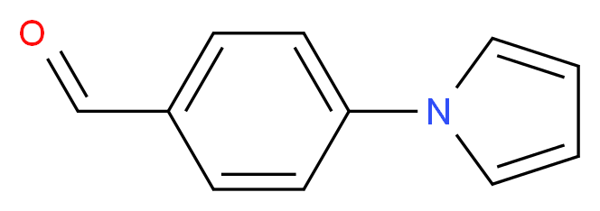 4-(1H-pyrrol-1-yl)benzaldehyde_分子结构_CAS_23351-05-5)