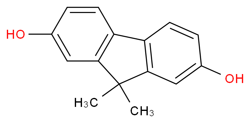 9,9-Dimethyl-9H-fluorene-2,7-diol_分子结构_CAS_221010-68-0)