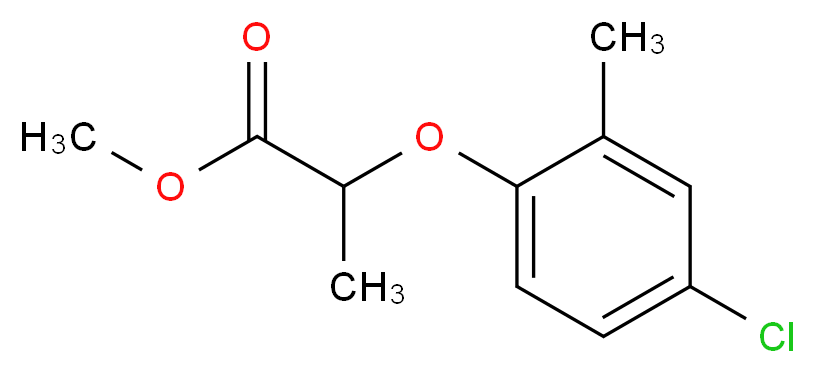 methyl 2-(4-chloro-2-methylphenoxy)propanoate_分子结构_CAS_2786-19-8