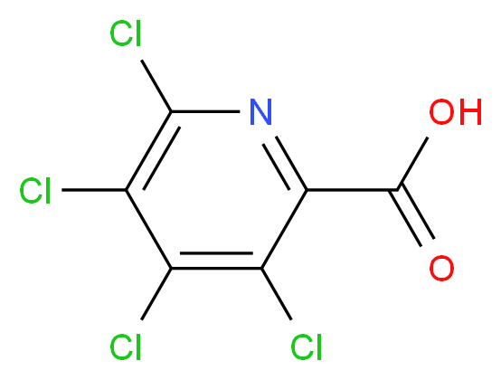 3,4,5,6-四氯吡啶-2-羧酸_分子结构_CAS_10469-09-7)