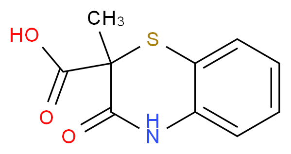 2-Methyl-3-oxo-3,4-dihydro-2H-1,4-benzothiazine-2-carboxylic acid_分子结构_CAS_)