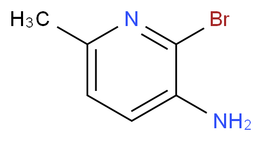 2-bromo-6-methylpyridin-3-amine_分子结构_CAS_126325-48-2