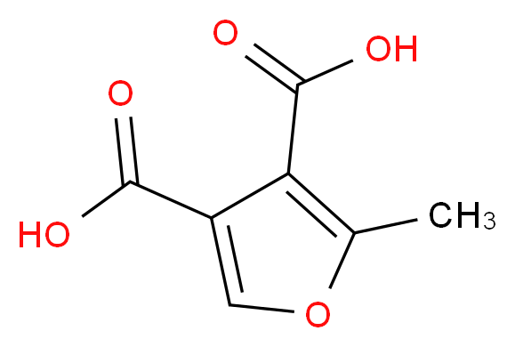 2-methylfuran-3,4-dicarboxylic acid_分子结构_CAS_54576-44-2)