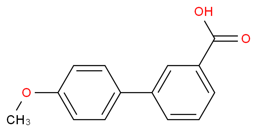 4'-methoxybiphenyl-3-carboxylic acid_分子结构_CAS_725-05-3)