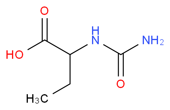 N-Carbamyl-DL-α-amino-n-butyric acid_分子结构_CAS_55512-98-6)