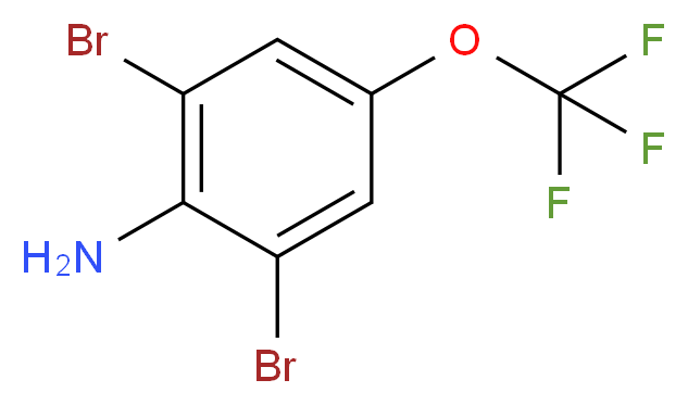 2,6-dibromo-4-(trifluoromethoxy)aniline_分子结构_CAS_88149-49-9
