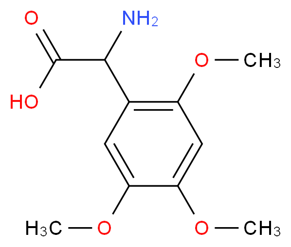 2-amino-2-(2,4,5-trimethoxyphenyl)acetic acid_分子结构_CAS_318270-07-4