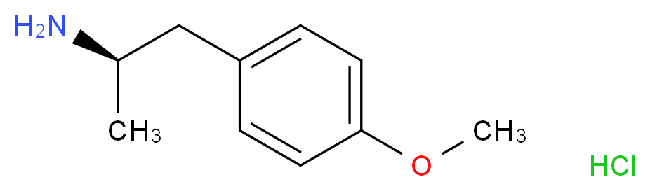 para-Methoxyamphetamine Hydrochloride_分子结构_CAS_50505-80-1)