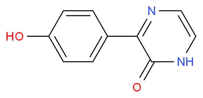 3-(4-hydroxyphenyl)-1,2-dihydropyrazin-2-one_分子结构_CAS_126247-63-0