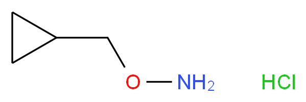 O-(cyclopropylmethyl)hydroxylamine hydrochloride_分子结构_CAS_74124-04-2
