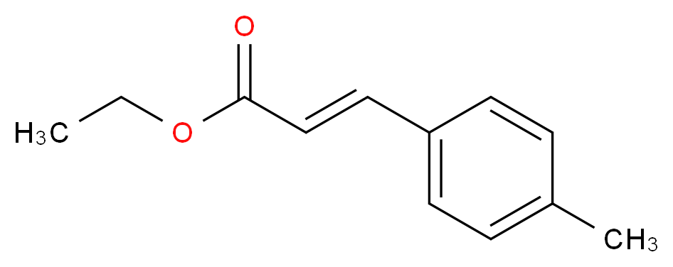 ethyl (2E)-3-(4-methylphenyl)prop-2-enoate_分子结构_CAS_20511-20-0