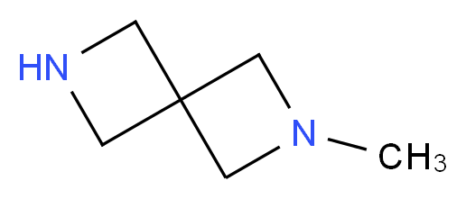 2-methyl-2,6-diazaspiro[3.3]heptane_分子结构_CAS_1203567-11-6