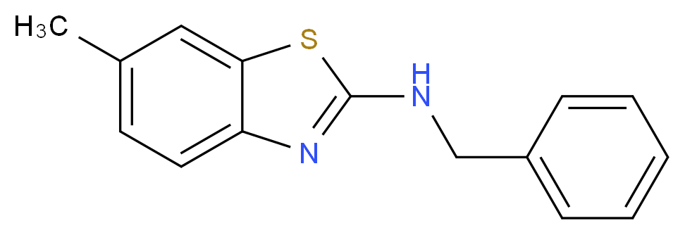 N-benzyl-6-methyl-1,3-benzothiazol-2-amine_分子结构_CAS_56406-14-5